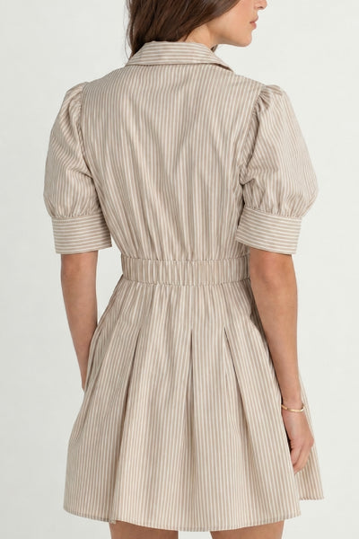Bridle Ticking Stripe Maisie Dress