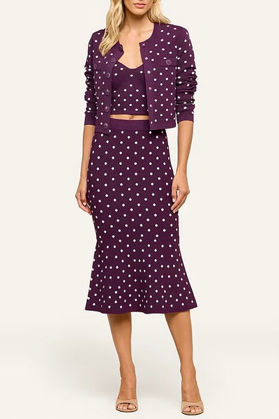 Mae Polka Dot Flare Skirt