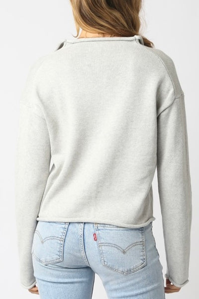 Classic Button Up Cardigan H Grey