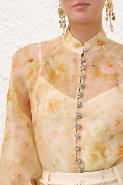 Crush Buttoned Blouse