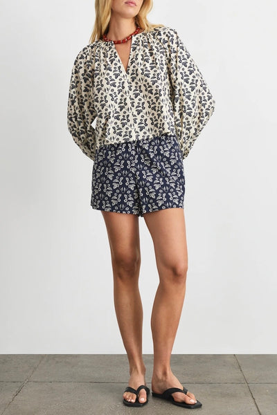 Fallon Short (Blue/Cream)