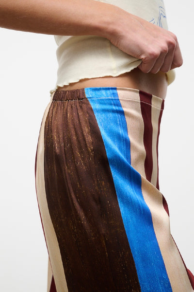Stroll Pant Silk (Caffe Stripe)