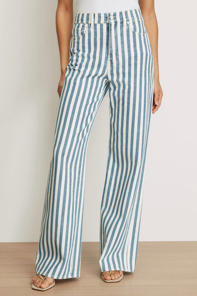 Taylor High Rise Wide Leg (Stripe)