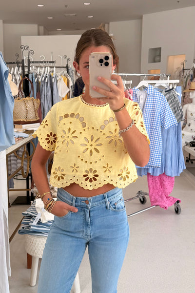 Woven Top (Yellow)