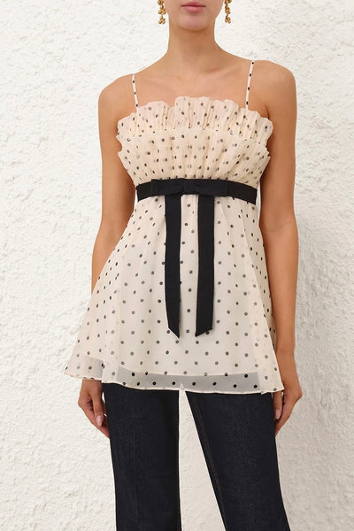 Pleated Frill Cami