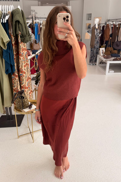 Jin Sweater Dress Combo (Russet)