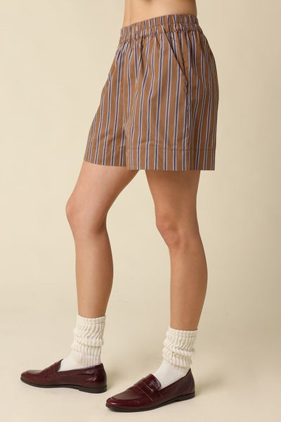 Hunter Stripe Short Brown/Blue