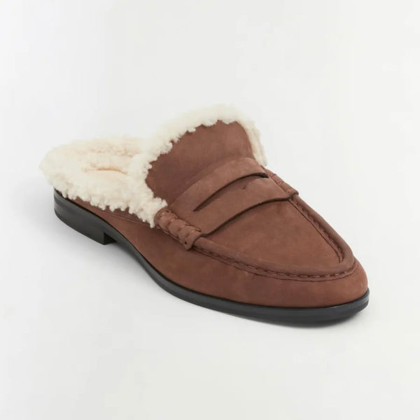 Dean Shearling Loafer Mule