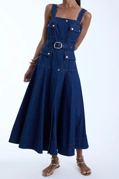Jenna Denim Midi Dress