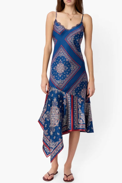 Becky Lace Trim Dress (Bandana)