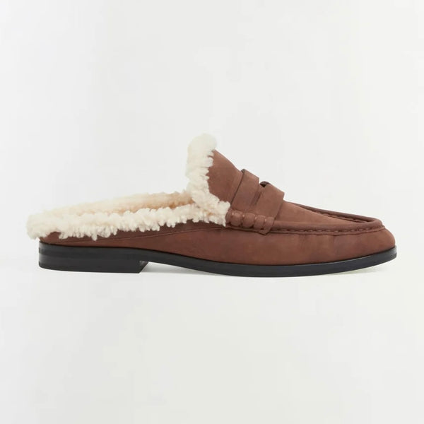 Dean Shearling Loafer Mule