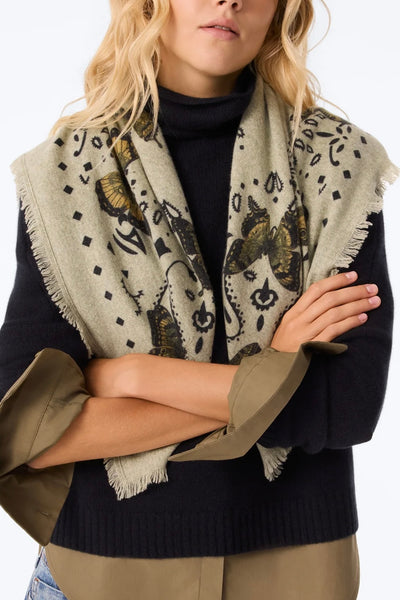 HACHIKO BUTTERFLY Scarf Vert Avoine