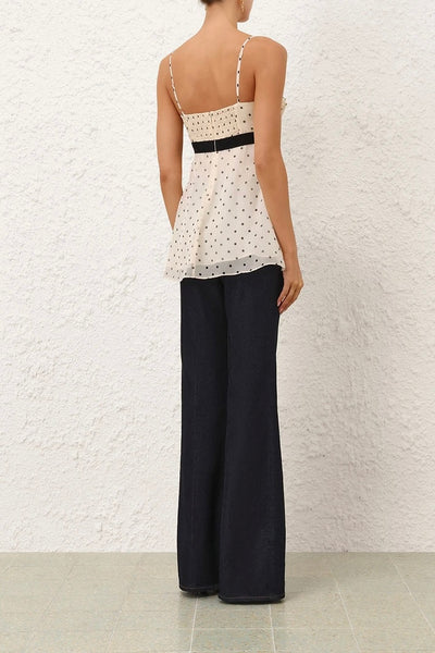 Pleated Frill Cami