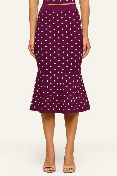 Mae Polka Dot Flare Skirt