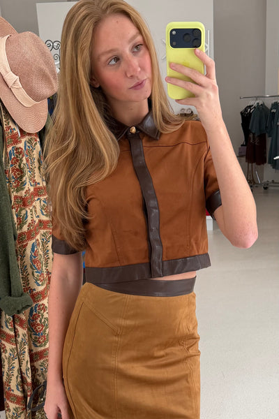 Boston Top Camel/Choc