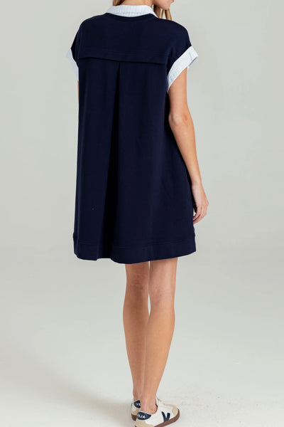 Elenor Dress (Navy)