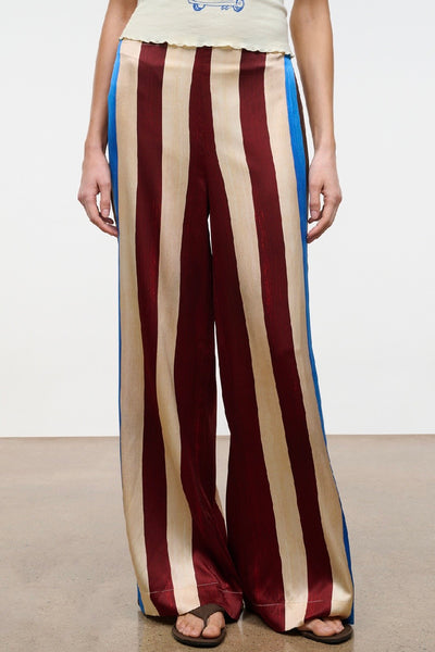 Stroll Pant Silk (Caffe Stripe)