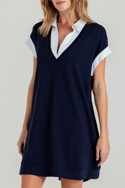 Elenor Dress (Navy)