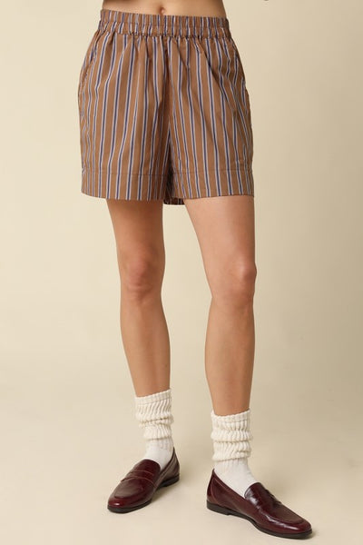 Hunter Stripe Short Brown/Blue