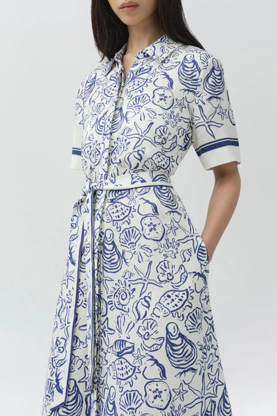 Audria Belted Midi Dress