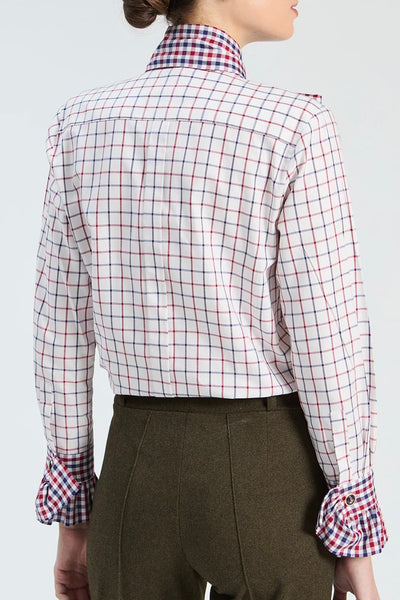 Maxi Bow Plaid Shirt