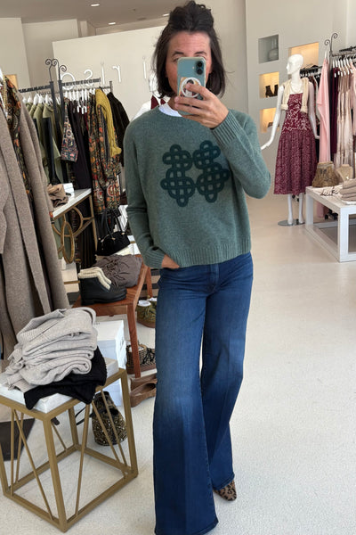 AMELIE SYMBOL Sweater Vert Wakame