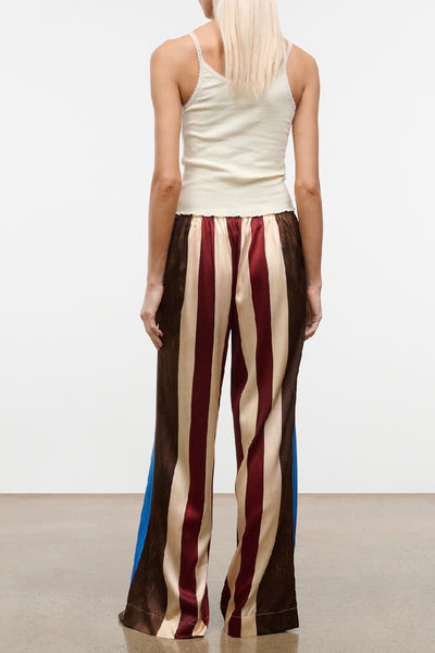 Stroll Pant Silk (Caffe Stripe)