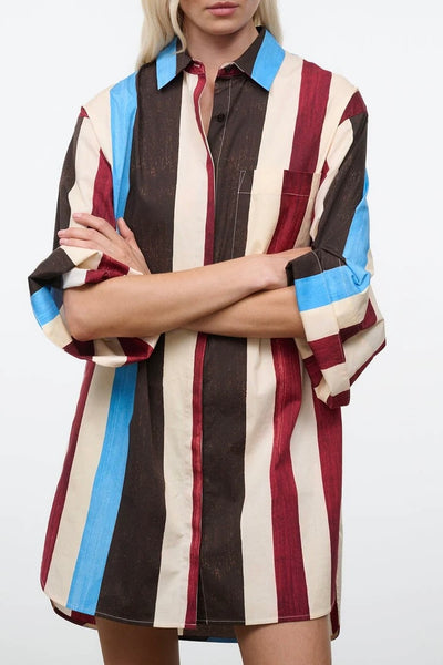 Nico Dress (Caffe Stripe)
