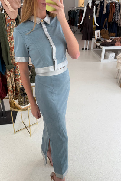 Boston Top Light Blue/Silver