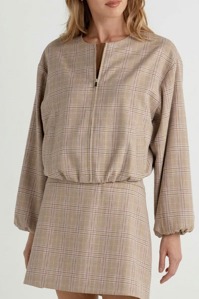 Grant Skirt Heather Plaid