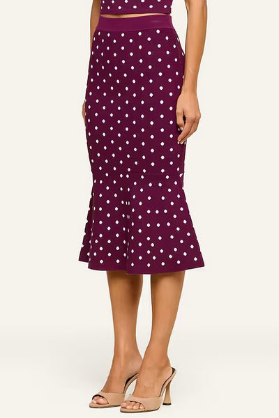 Mae Polka Dot Flare Skirt