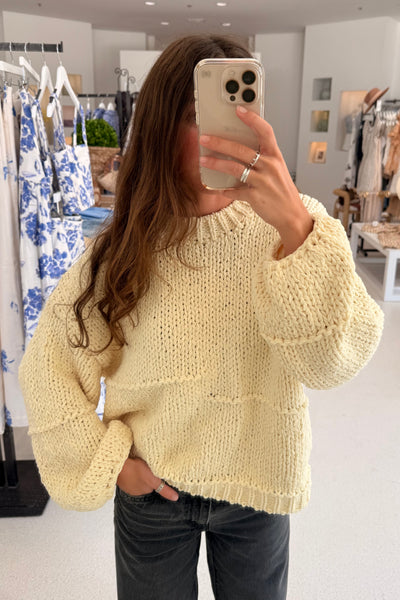 Sweater Top (Butter Yellow)
