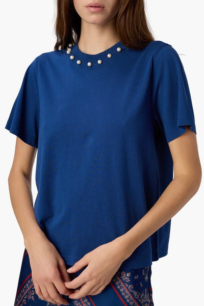 Mattea Cotton Tee (Sailor)