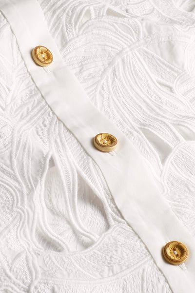 Mahon Embroidered Crop Shirt
