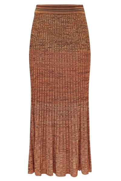 Mouline Rib Midi Skirt