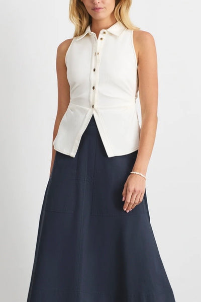 Hanelle Top (Chalk)