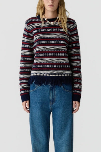 Western Stripe Crew Midnight