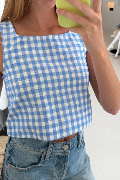 Aspen Gingham Tank Top