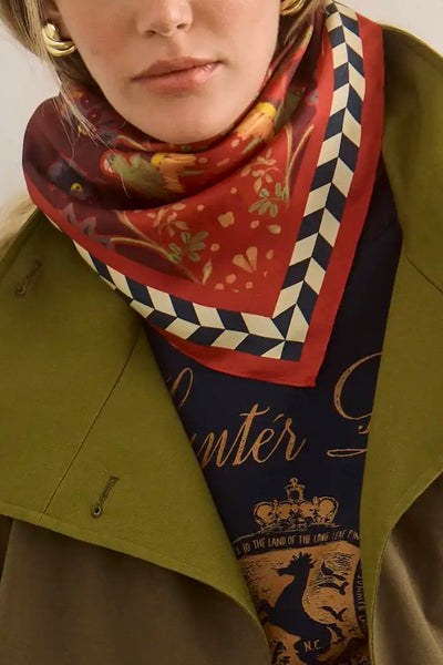 Scarf (Birds Of a Feather Maroon)