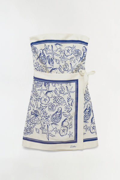 Darbie Linen Bustier Mini Dress