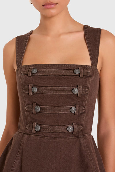 Bethany Romper (Cocoa)