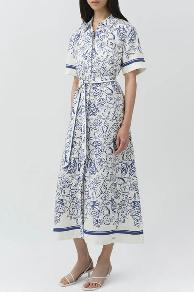 Audria Belted Midi Dress