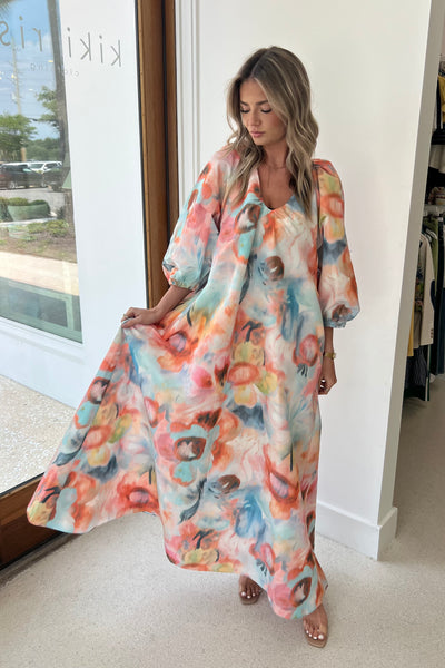 Gathered Maxi Dress