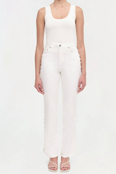 AMELIA H/R Pearl Embellished Denim