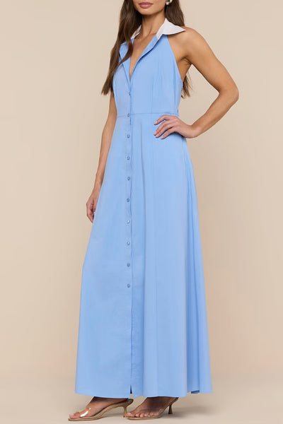 Maurie Halter Maxi Dress