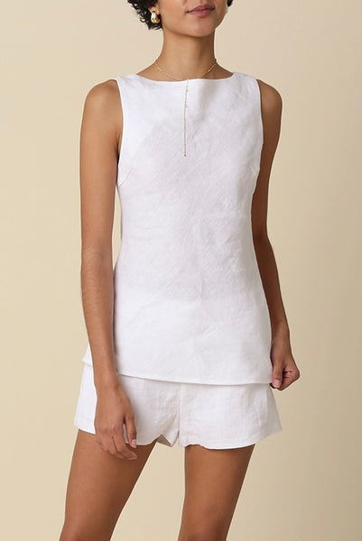 Linen Top (White)