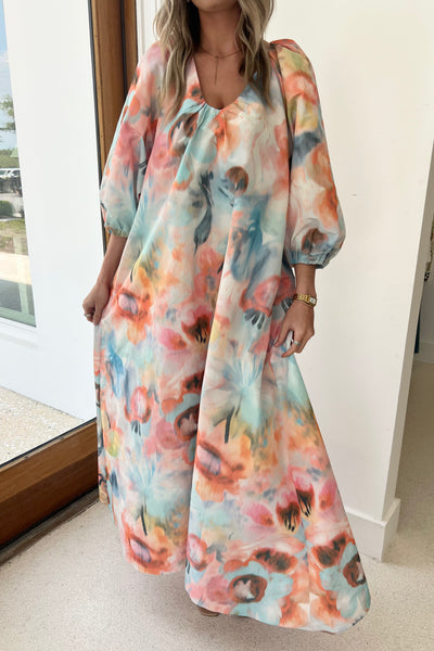 Gathered Maxi Dress