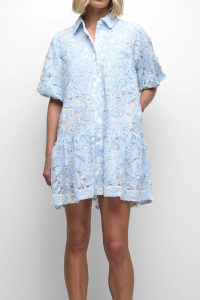 Crissy Cotton Lace Mini Dress