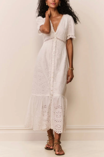 Tarragon Dress (White)