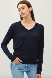 V-Neck Sweater Navy